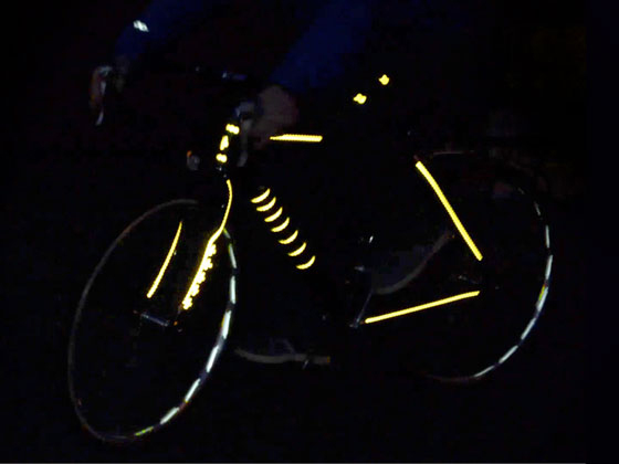 Autocollants Fluorescents Réfléchissants Pour Vélo, Bandes De